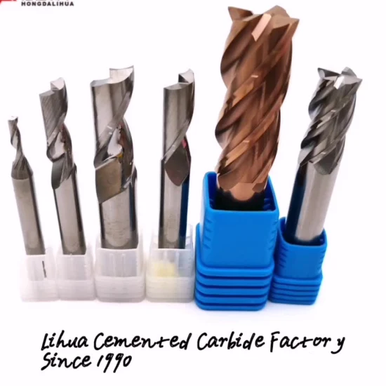 HRC55 4-Flute Flat End Mill with Nano Coating